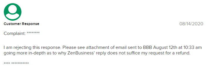 ZenBusiness customer reviews