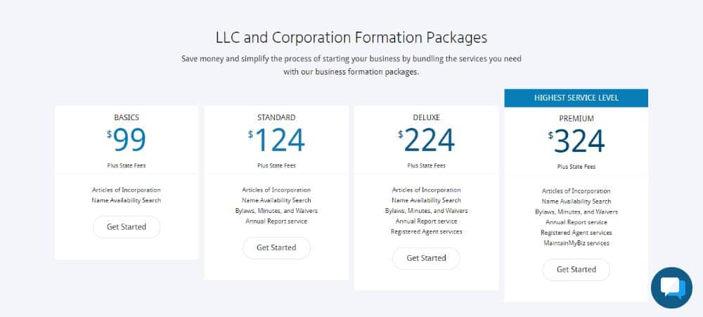 MyCorporation Business Formation Packages.