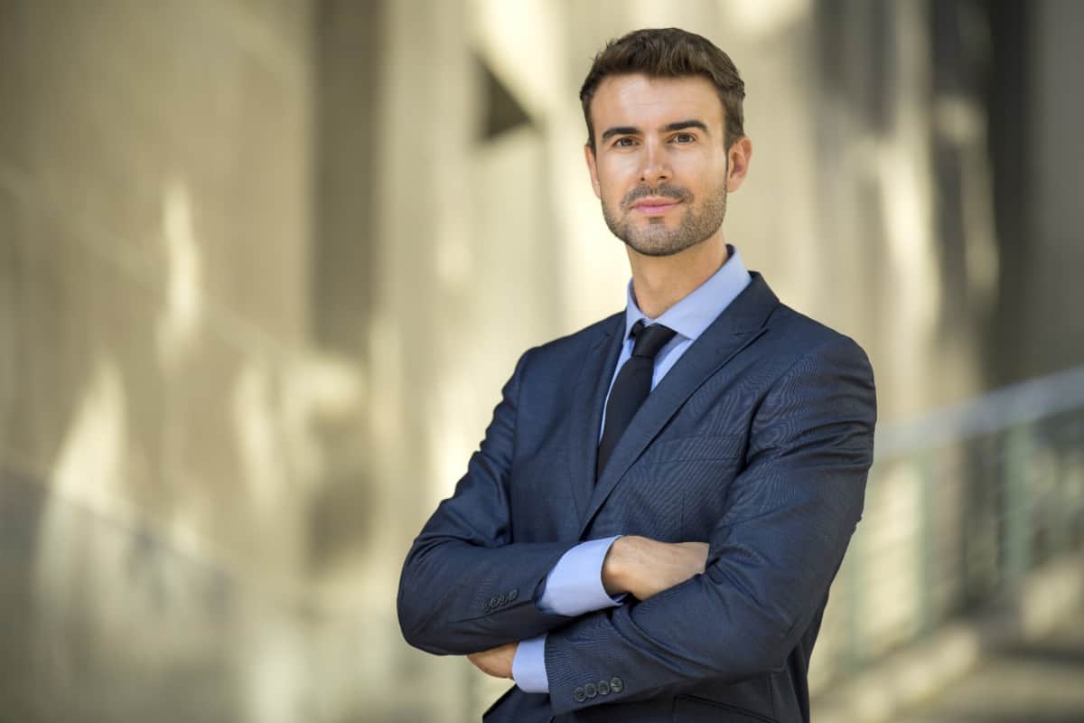 Portrait of a male lawyer.