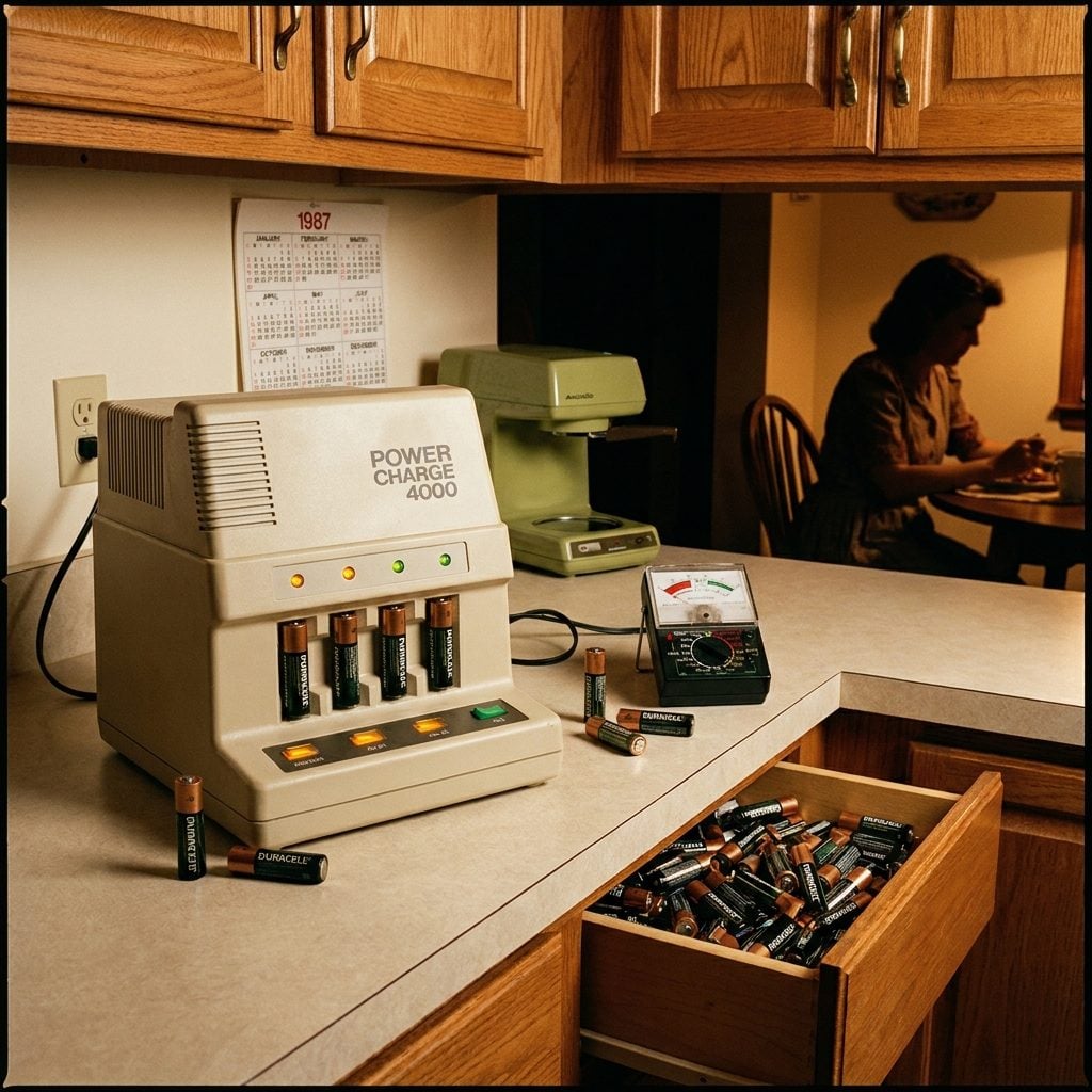 The Battery Charger Station Filled With Rechargeable AAs Nobody Fully Trusted