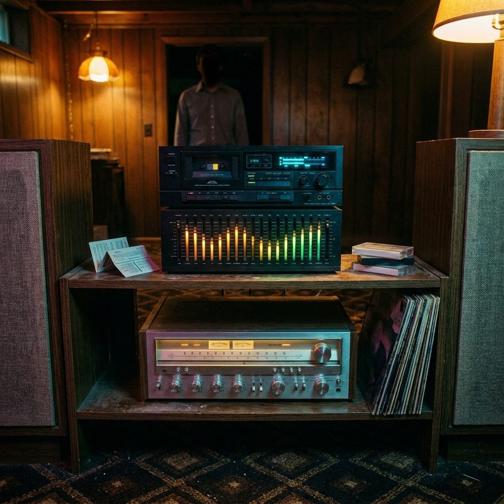 The Home Stereo Equalizer With the Glowing Sliders Nobody Actually Understood