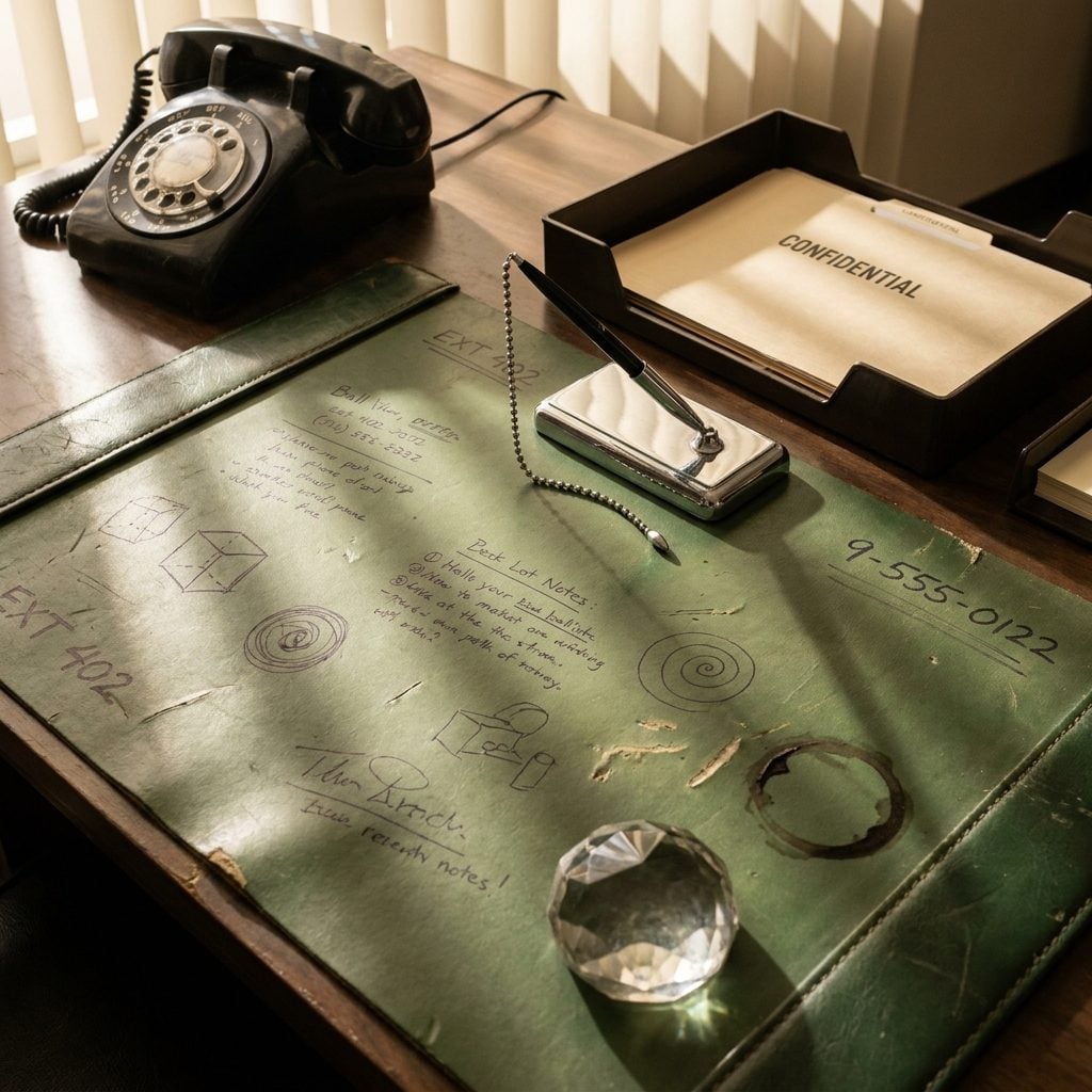 The Desk Blotter That Doubled as a Phone Directory, Doodle Pad, and Accidental Diary