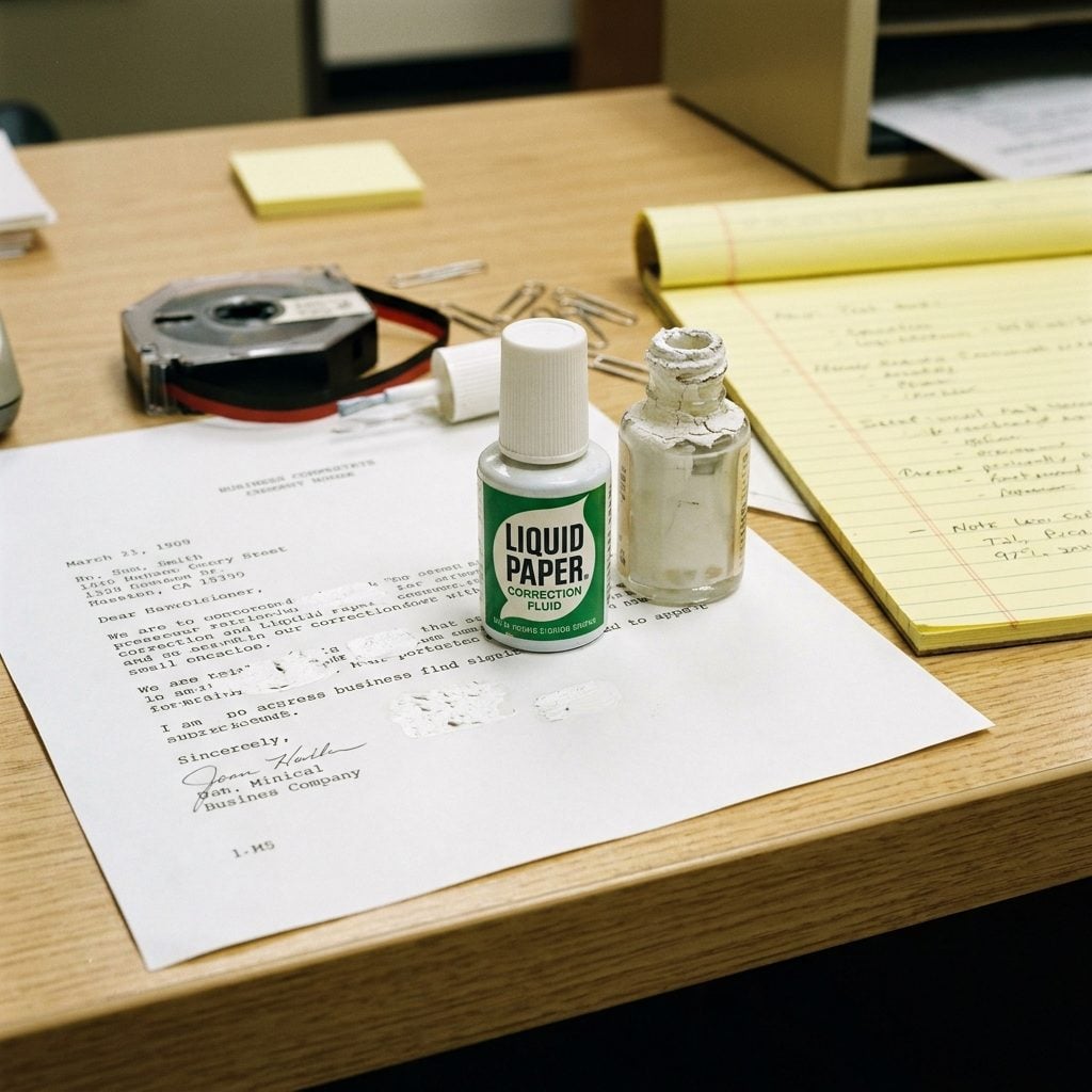 The Liquid Paper Correction Fluid and Its Chemical Perfume