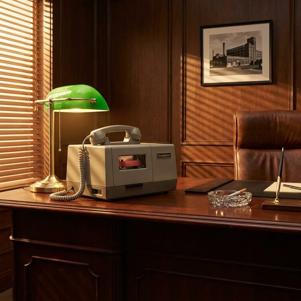 The Dictaphone Belt Recorder That Made Every Executive Sound Like He Was Narrating a Film Noir
