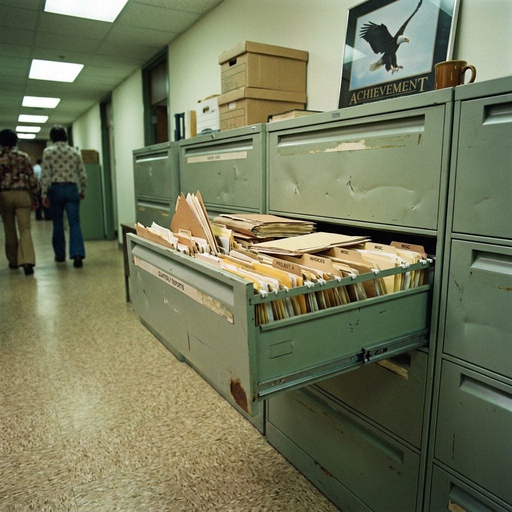 The Filing Cabinet Drawer That Announced Itself Every Single Time