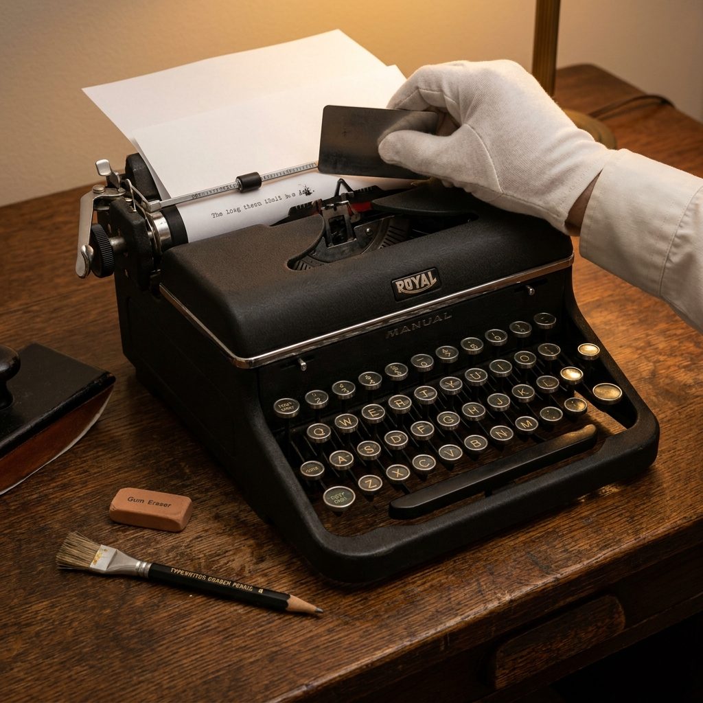Erase a Typing Error So Cleanly the Page Still Looked Perfect