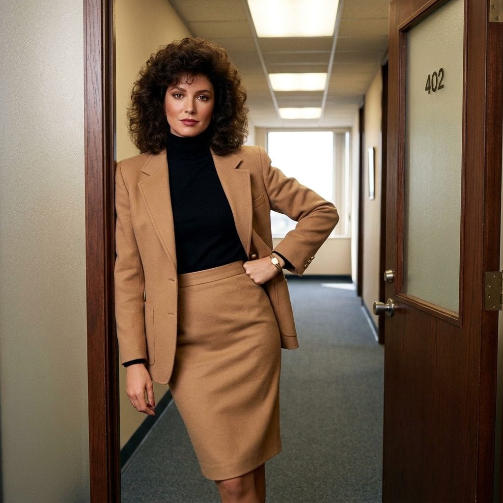 The Fine-Gauge Turtleneck Worn Under a Blazer Like Professional Armor