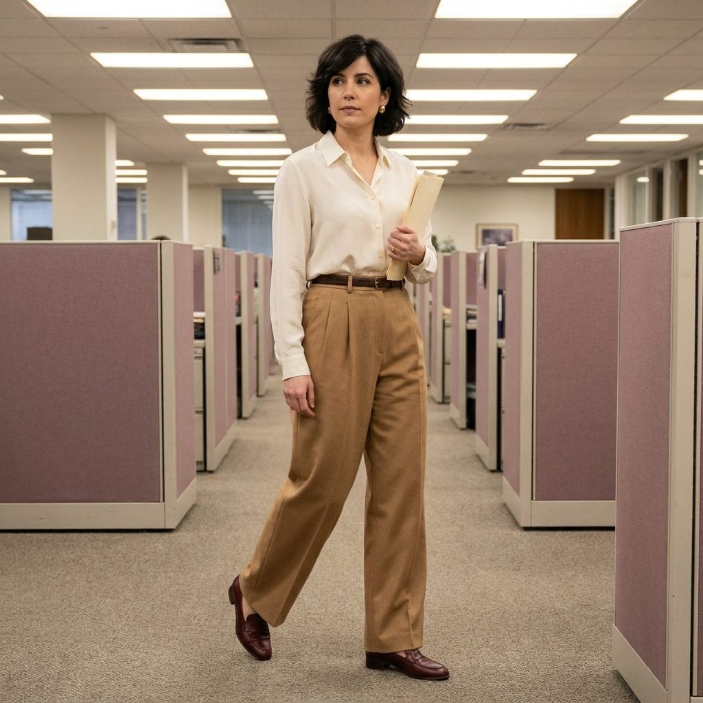High-Waisted Pleated Trousers With Room to Actually Move