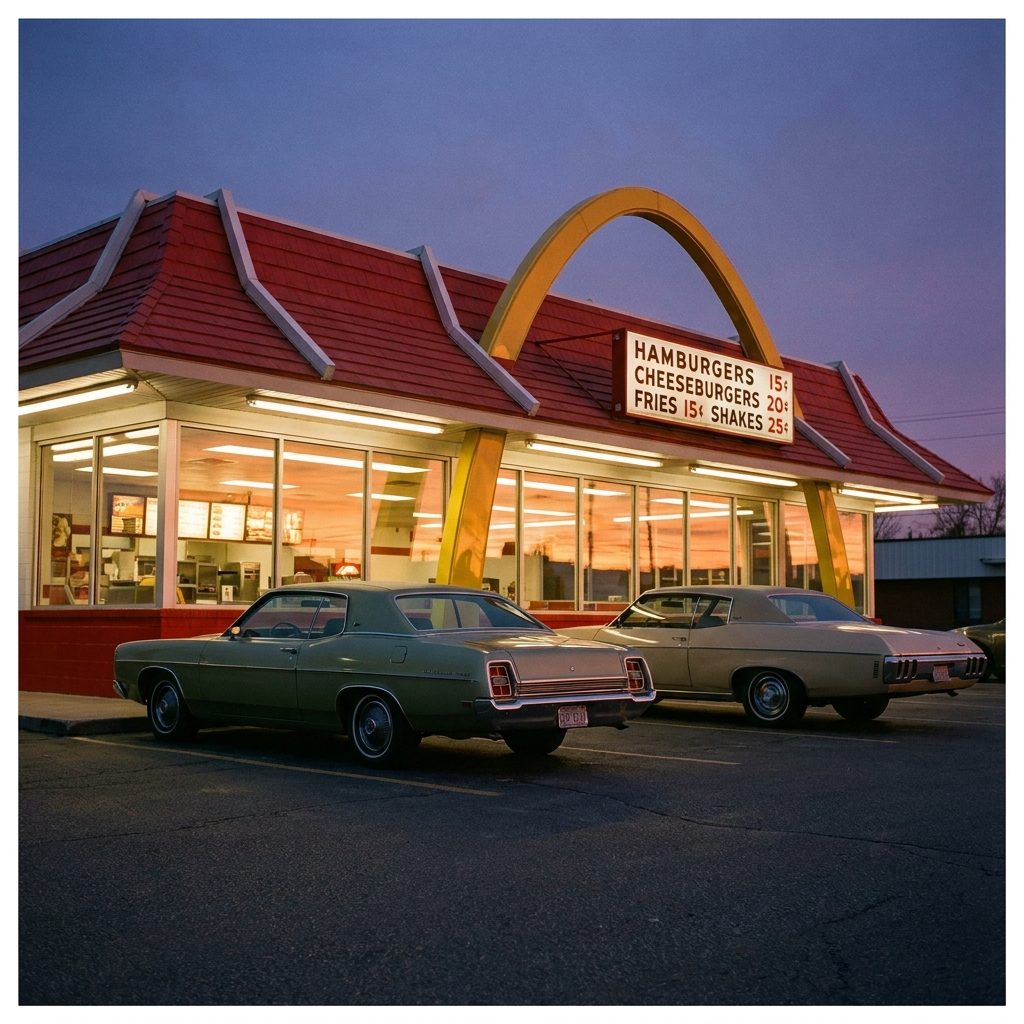 A McDonald's Hamburger for Fifteen Cents, Under the Golden Arches That Actually Counted