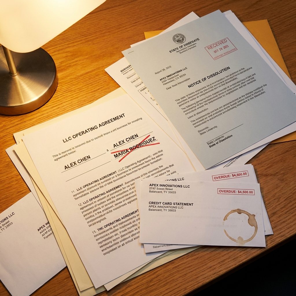 Business Debts from an LLC That Was Dissolved Without Warning