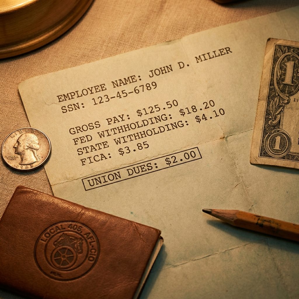 The Dues Checkoff Box on the Pay Stub