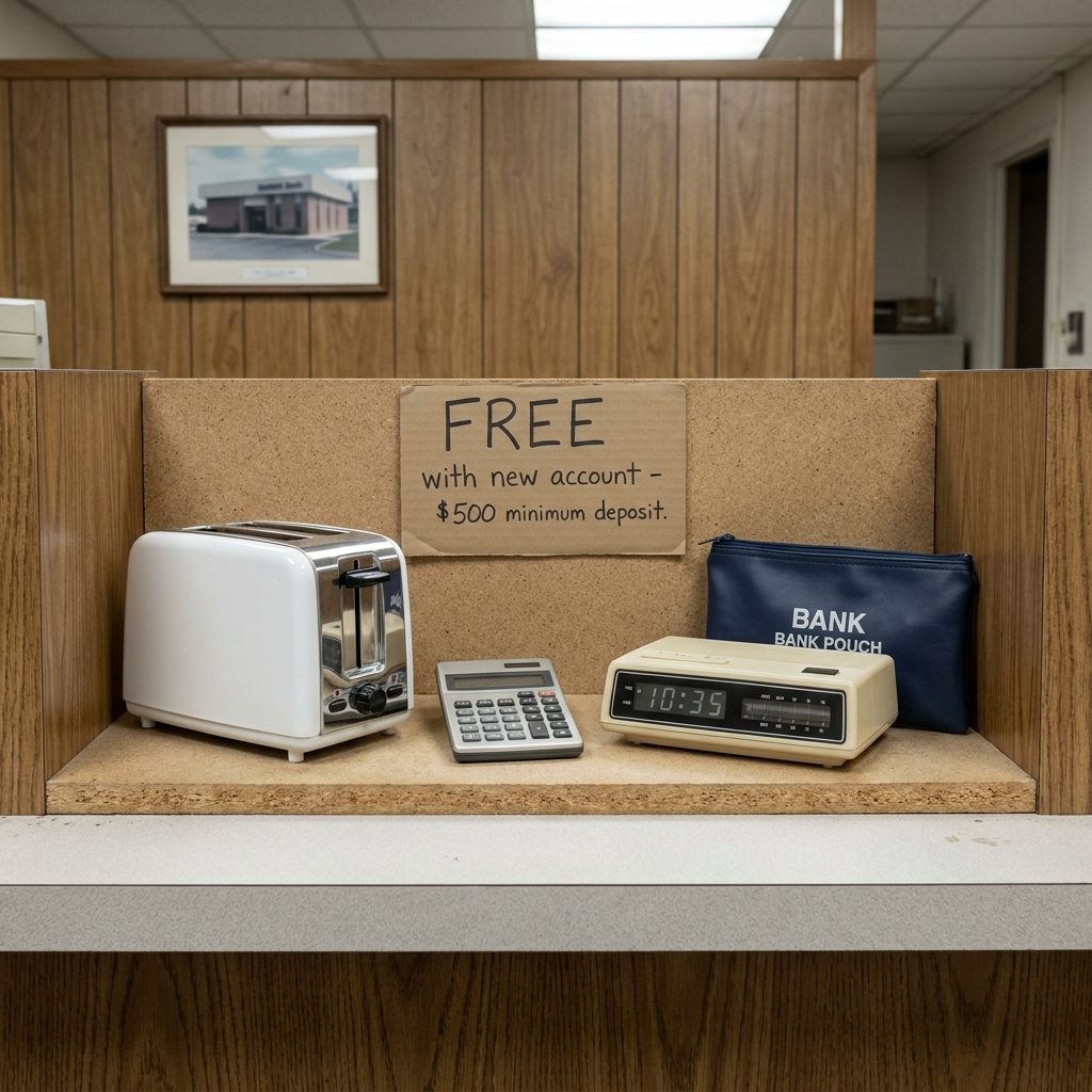 Getting a Toaster or a Pocket Calculator for Opening an Account