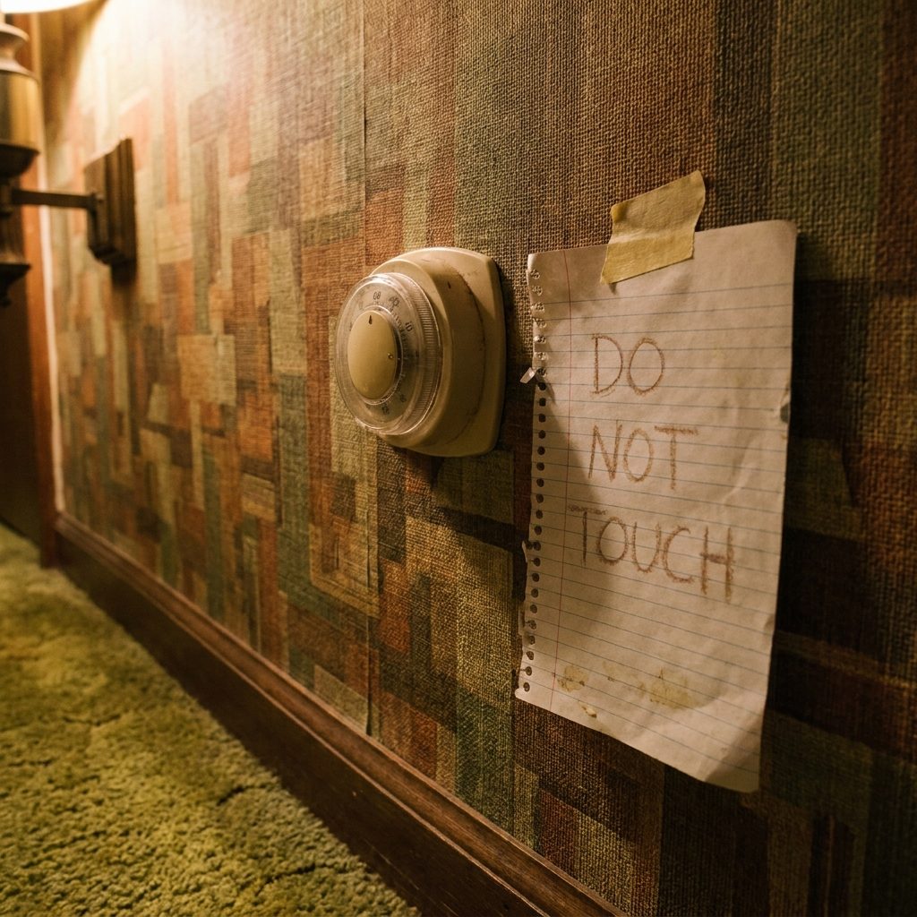 Keeping the Thermostat at 68 Because Mom Left a Note That Said So