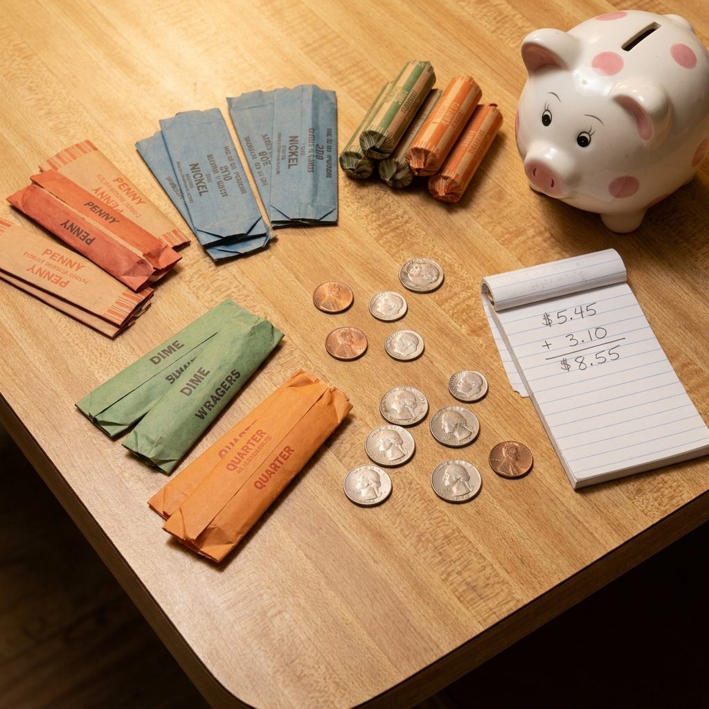 Picking Up the Bank's Free Coin Wrappers and Feeling Like You Were About to Do Something Very Adult