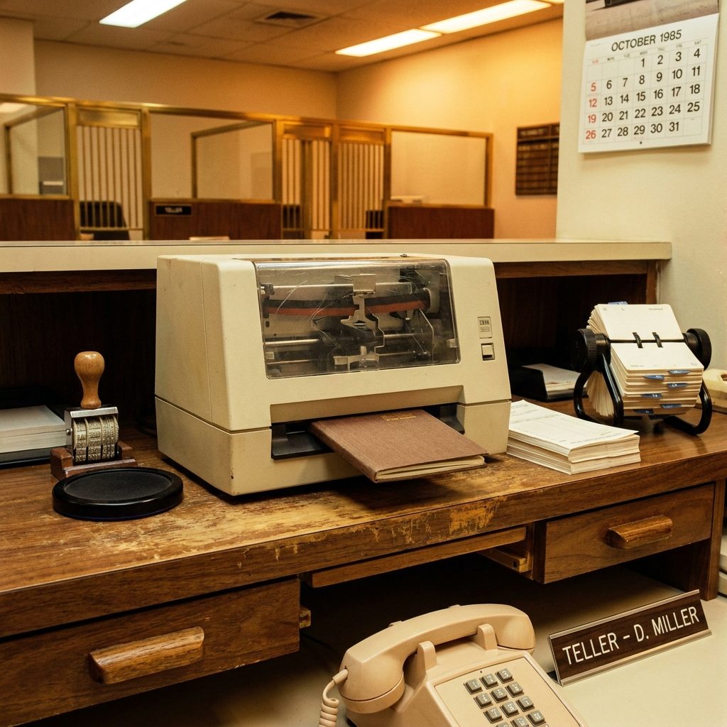 Watching the Teller Run the Passbook Through That Little Printing Machine Like It Was Computing Your Entire Net Worth