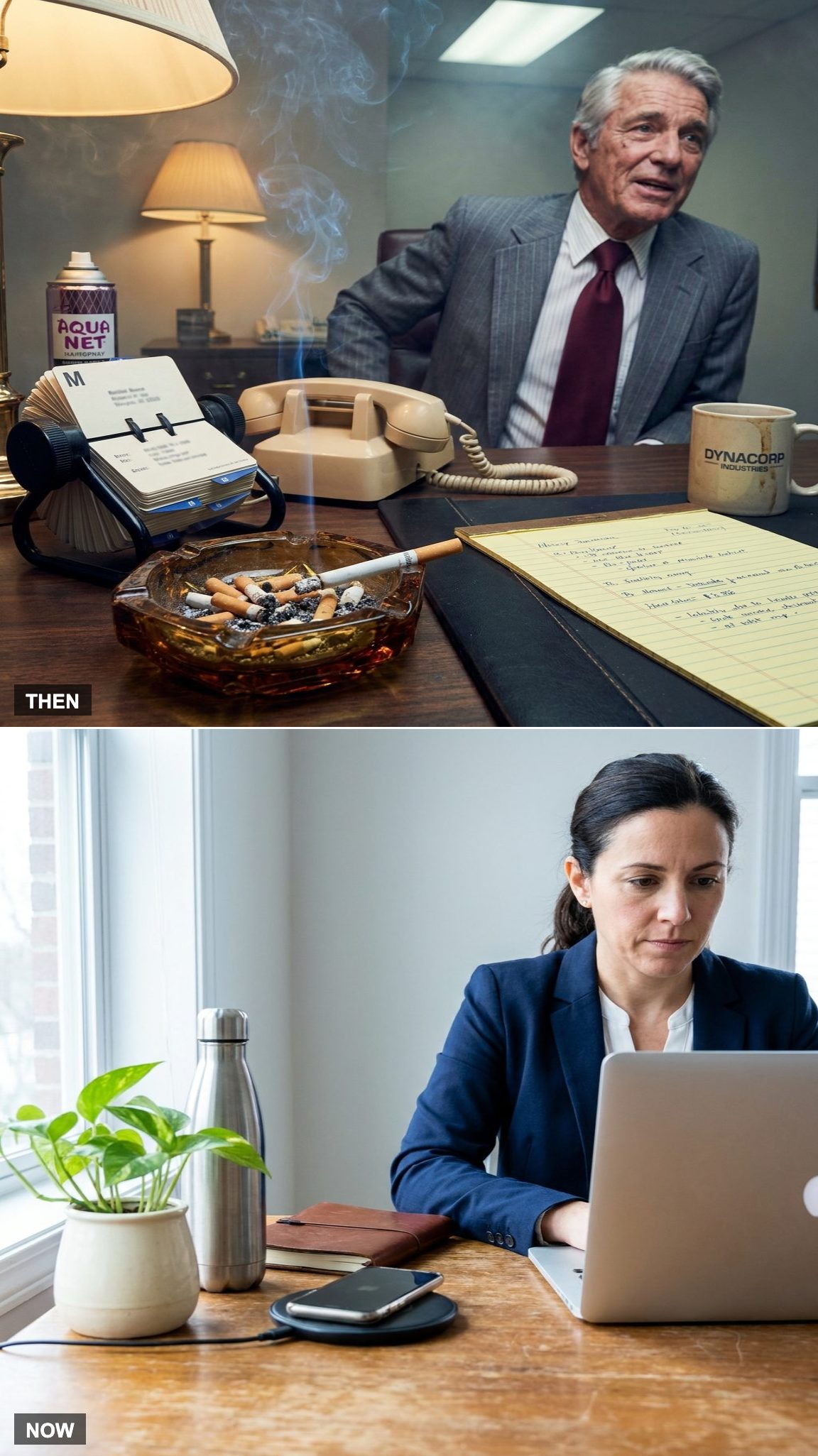 The Ashtray Sitting Casually Next to the Rolodex