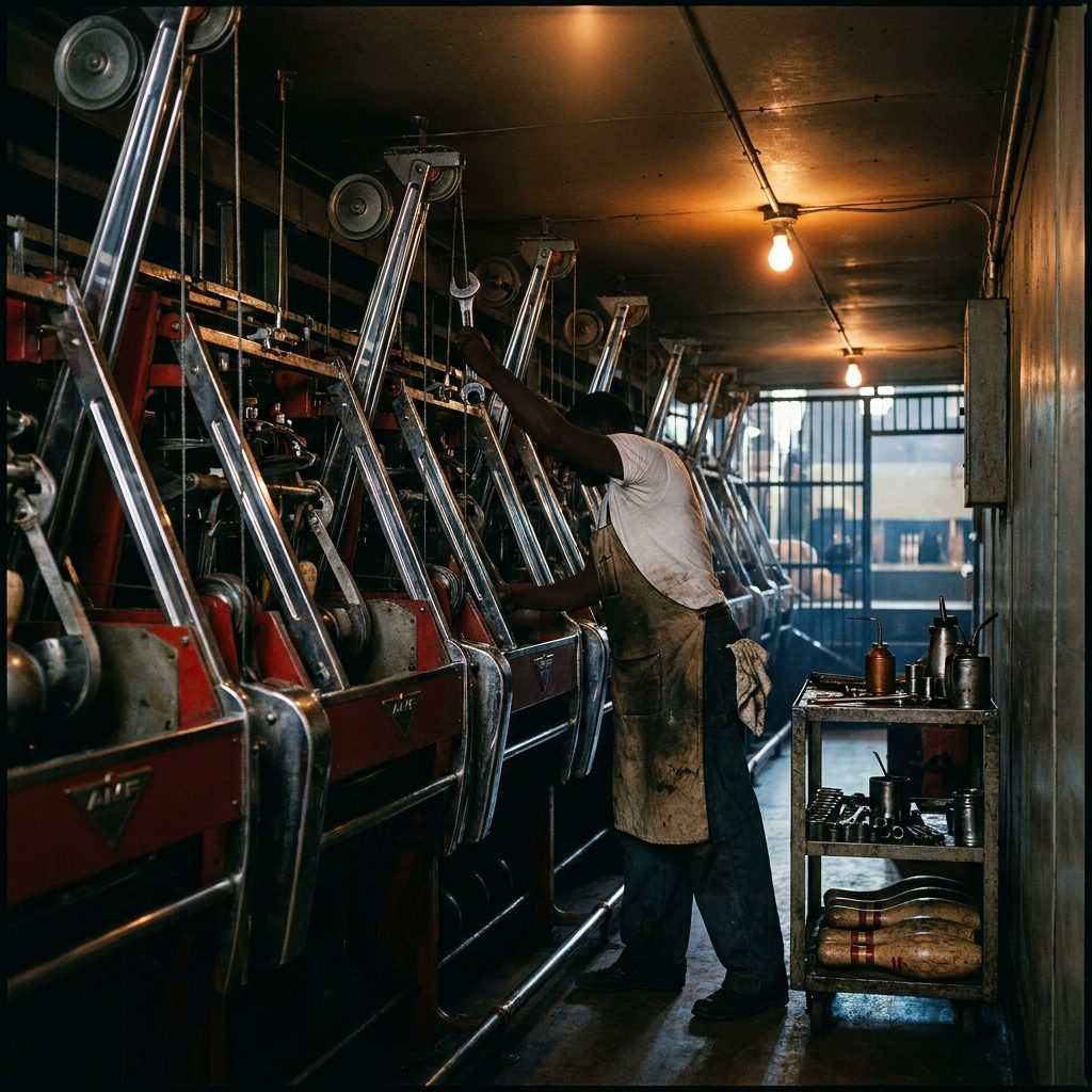 The Bowling Alley Mechanic Who Kept the Pin Machines Running All Night