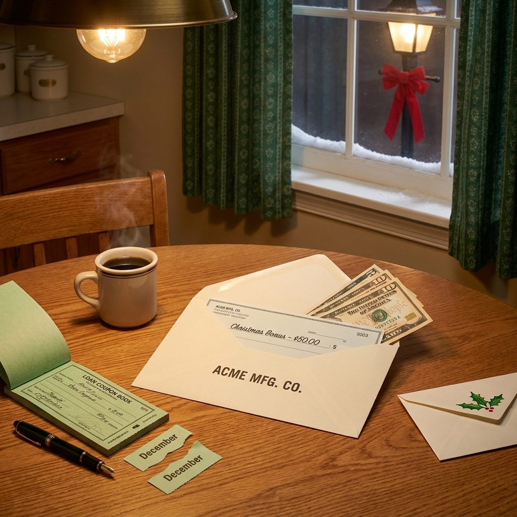 Christmas Bonus Straight to the Debt Before a Single Present
