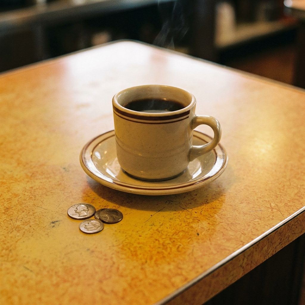 Coffee and Snack Budget: A Cup of Coffee for About 15 to 25 Cents
