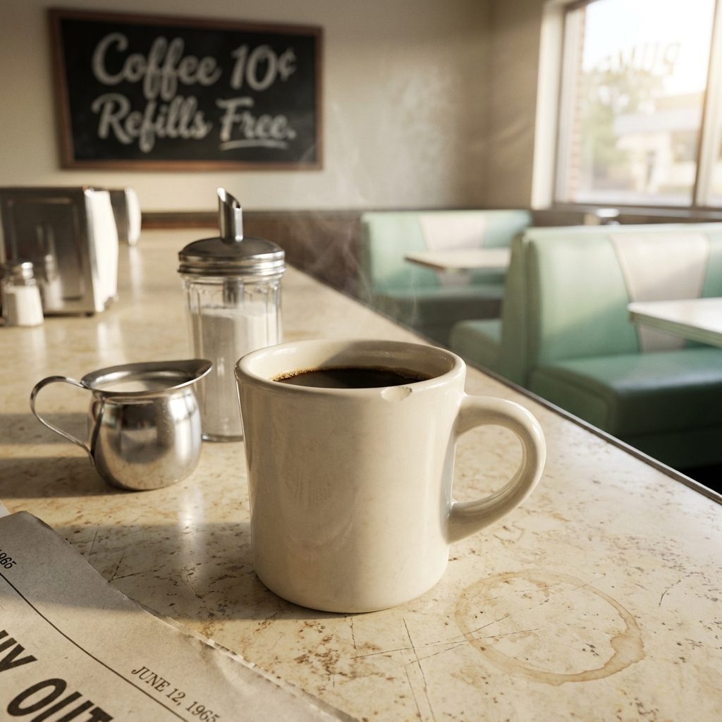 A Cup of Diner Coffee: About a Dime in 1965
