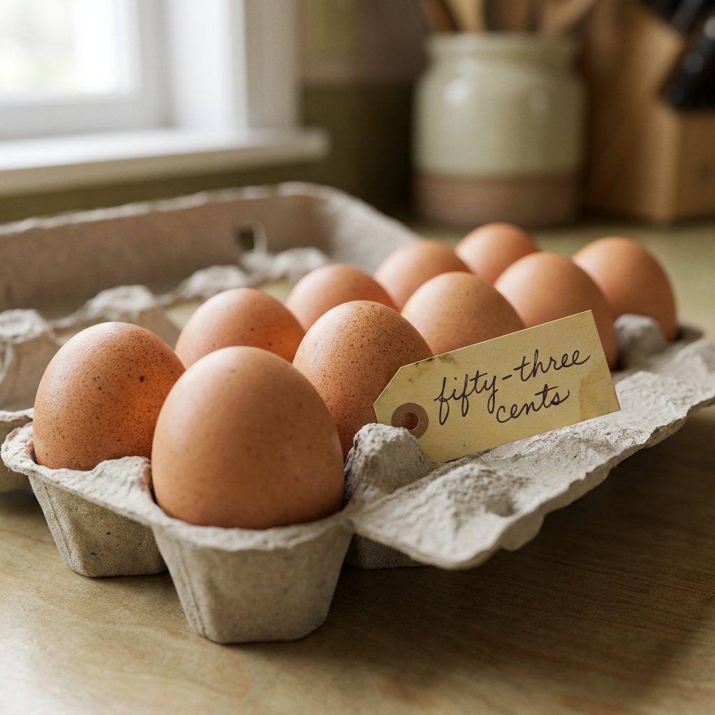 A Dozen Eggs: About 53 Cents in 1965