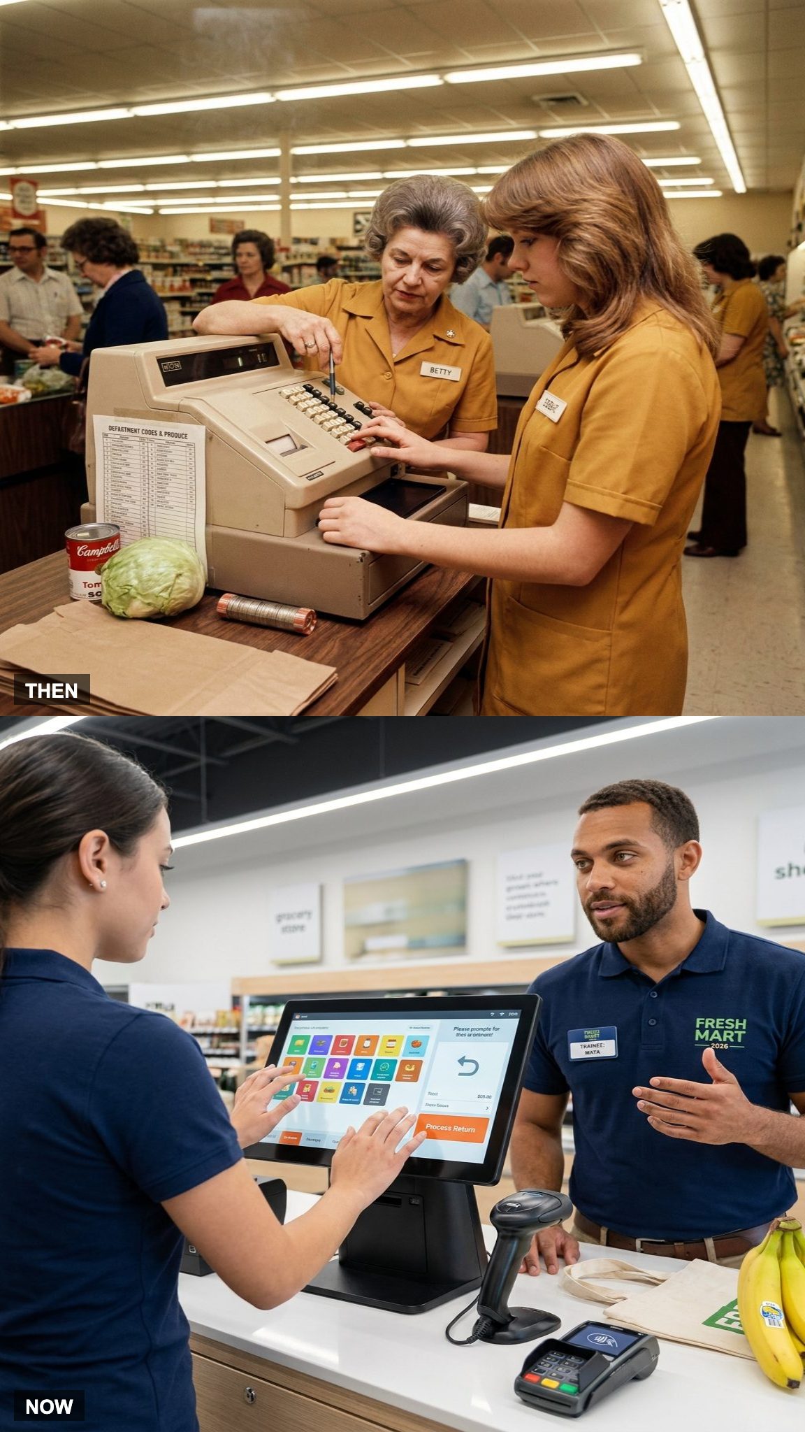 Before: Employees Learned on the Job | After: POS Systems Guide New Cashiers Step by Step