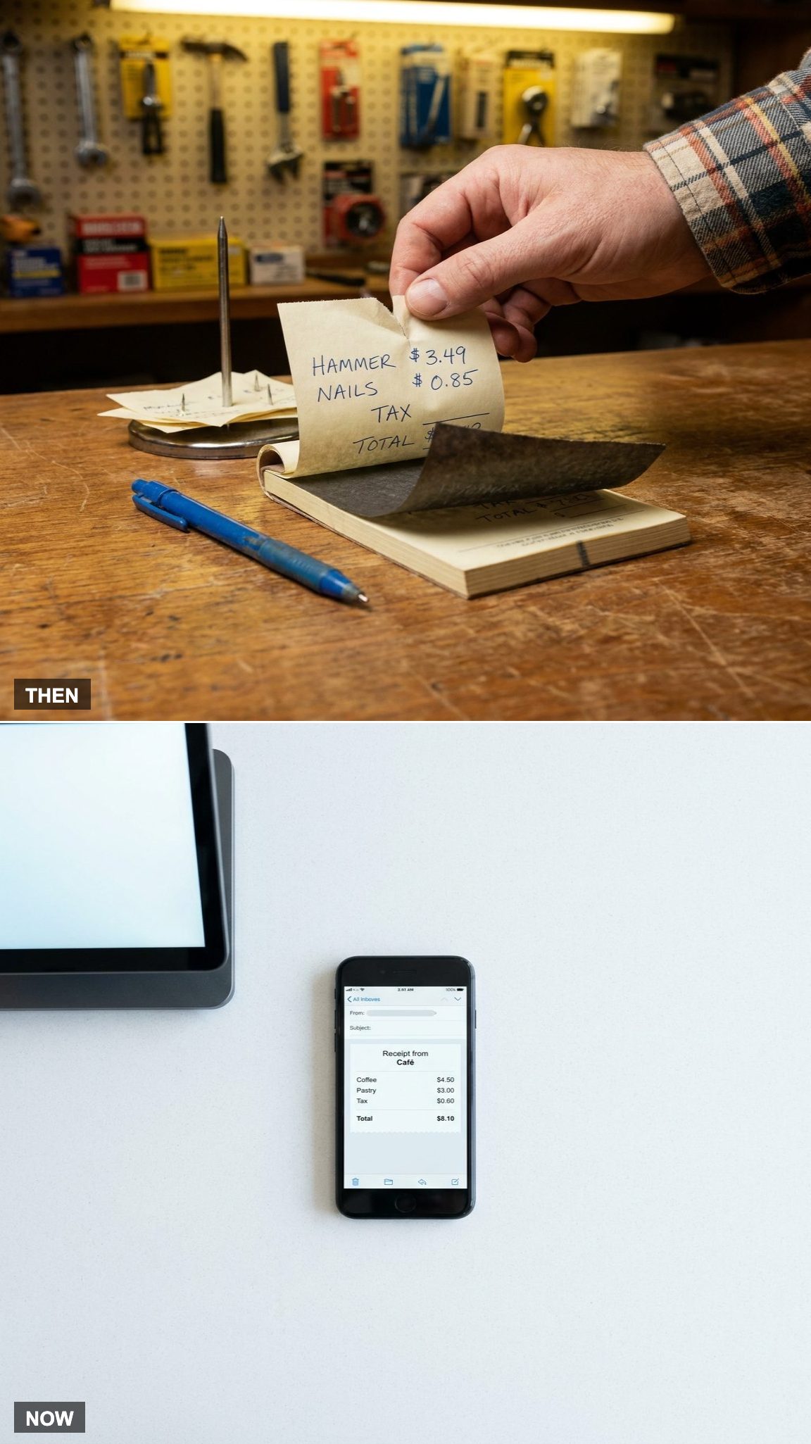 The Handwritten Slip vs. the Email Receipt