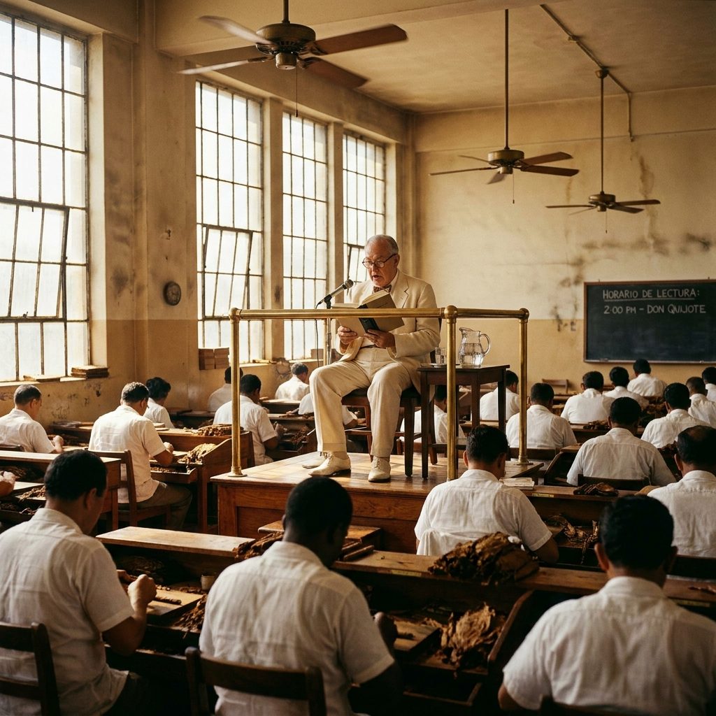 The Lector Who Read Novels Aloud to Cigar Rollers All Day Long