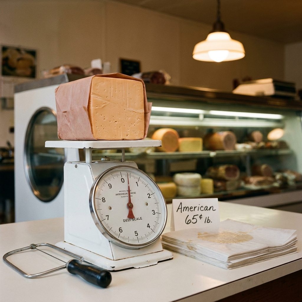 American Cheese from the Deli Counter: About 65 Cents a Pound in 1965