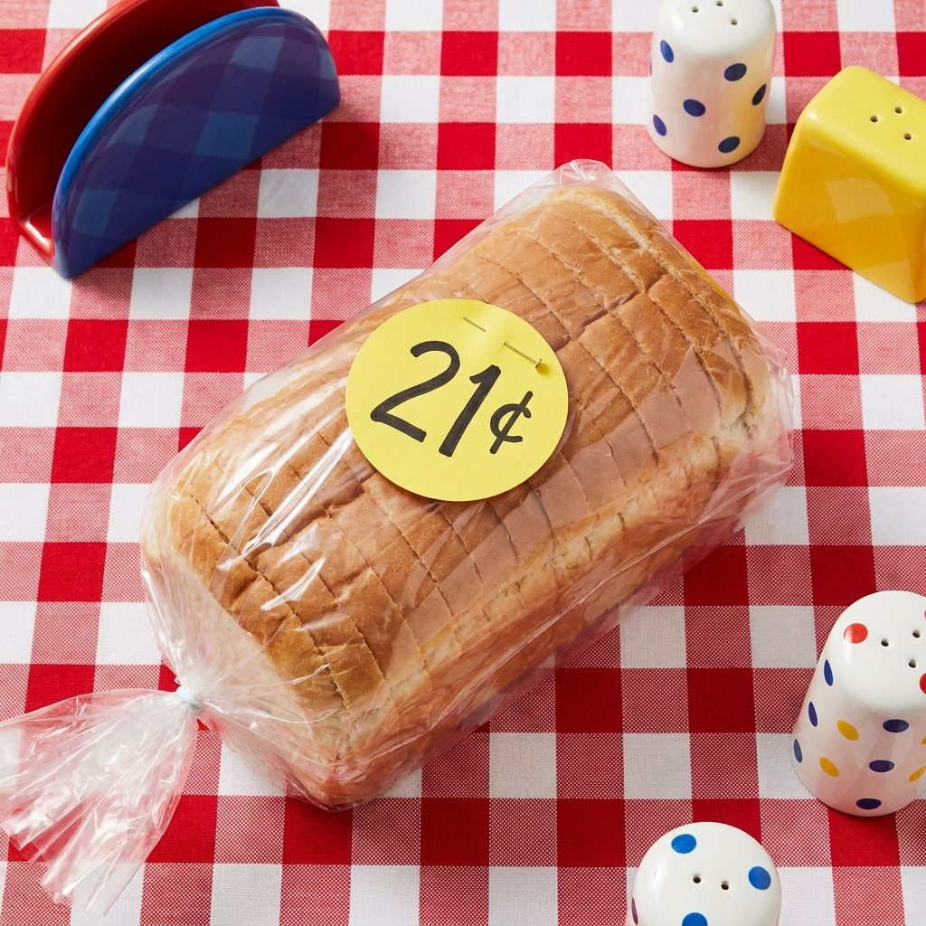 A Loaf of White Bread: About 21 Cents in 1965