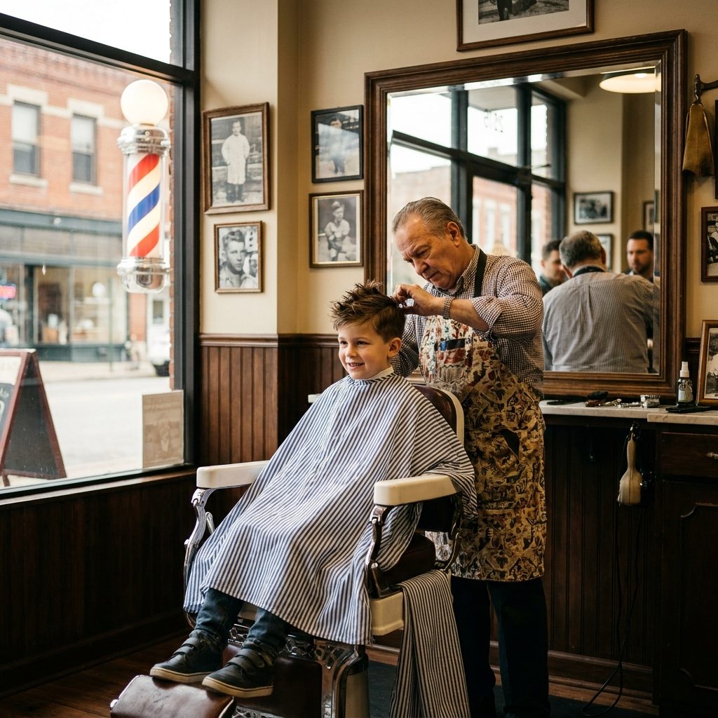 A Month's Worth of Haircuts for Dad and Two Sons: About $1.50 to $2