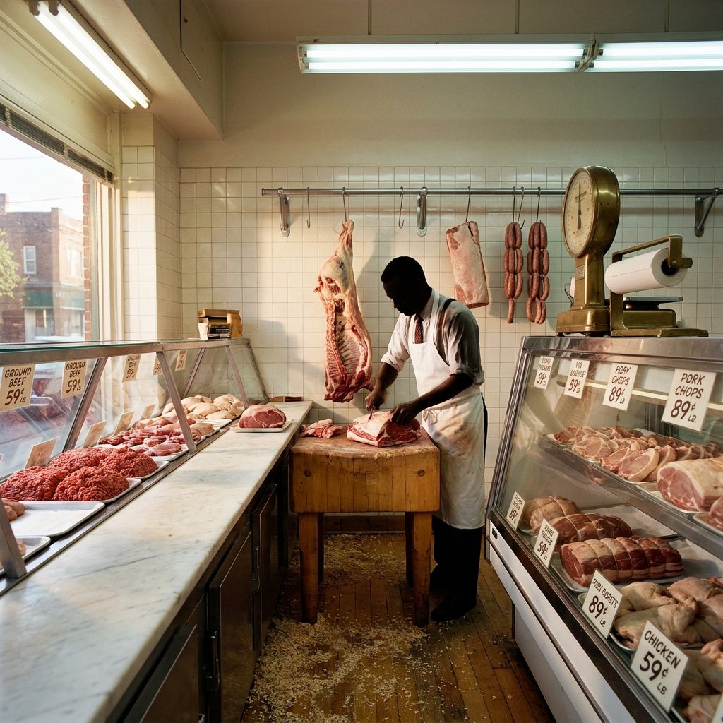 The Neighborhood Butcher Who Cut Your Steak From a Whole Side of Beef