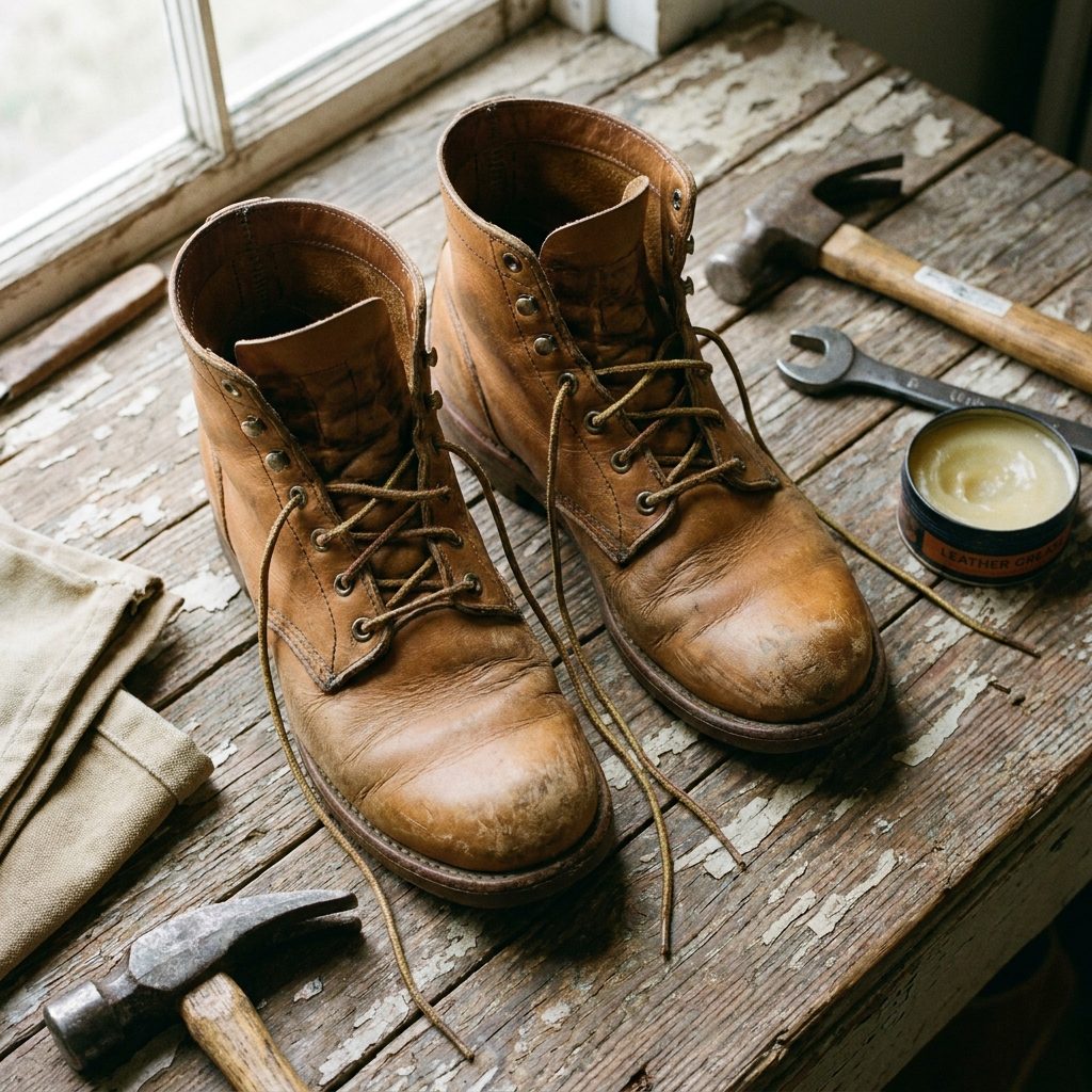 A New Pair of Work Boots: Around $8 to $12