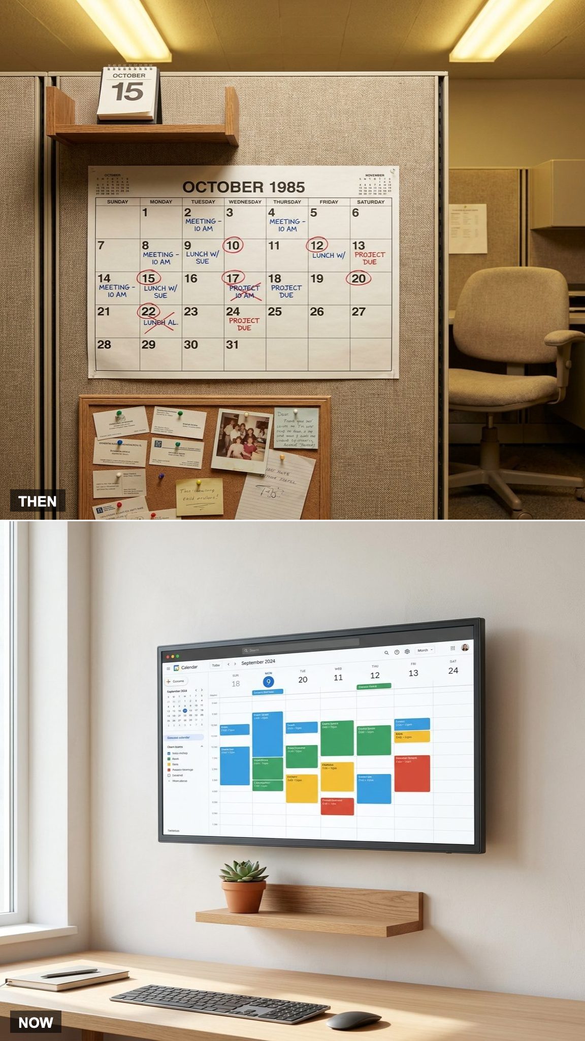 Paper Calendars vs. Shared Digital Ones