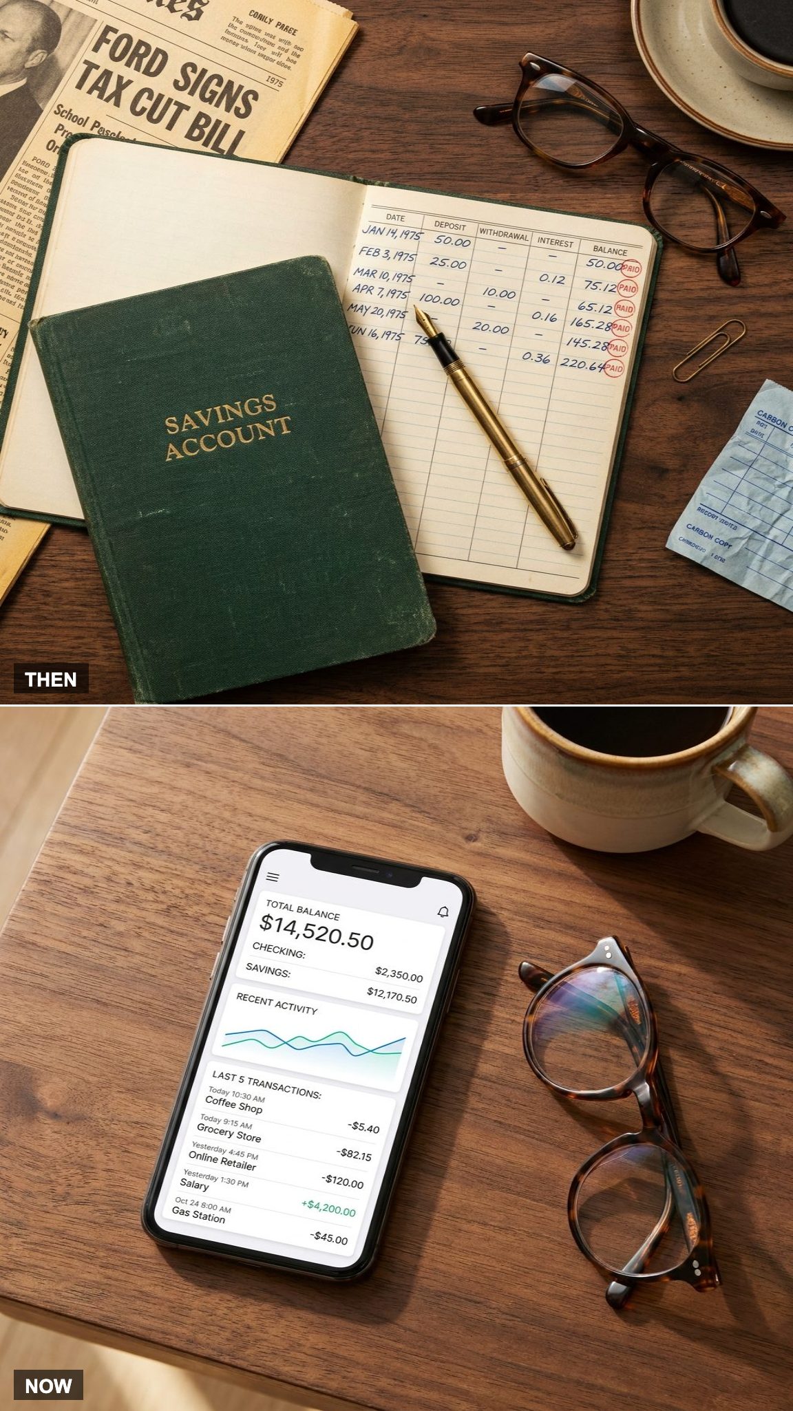 Passbooks by Hand vs. Balances That Update Before You Blink