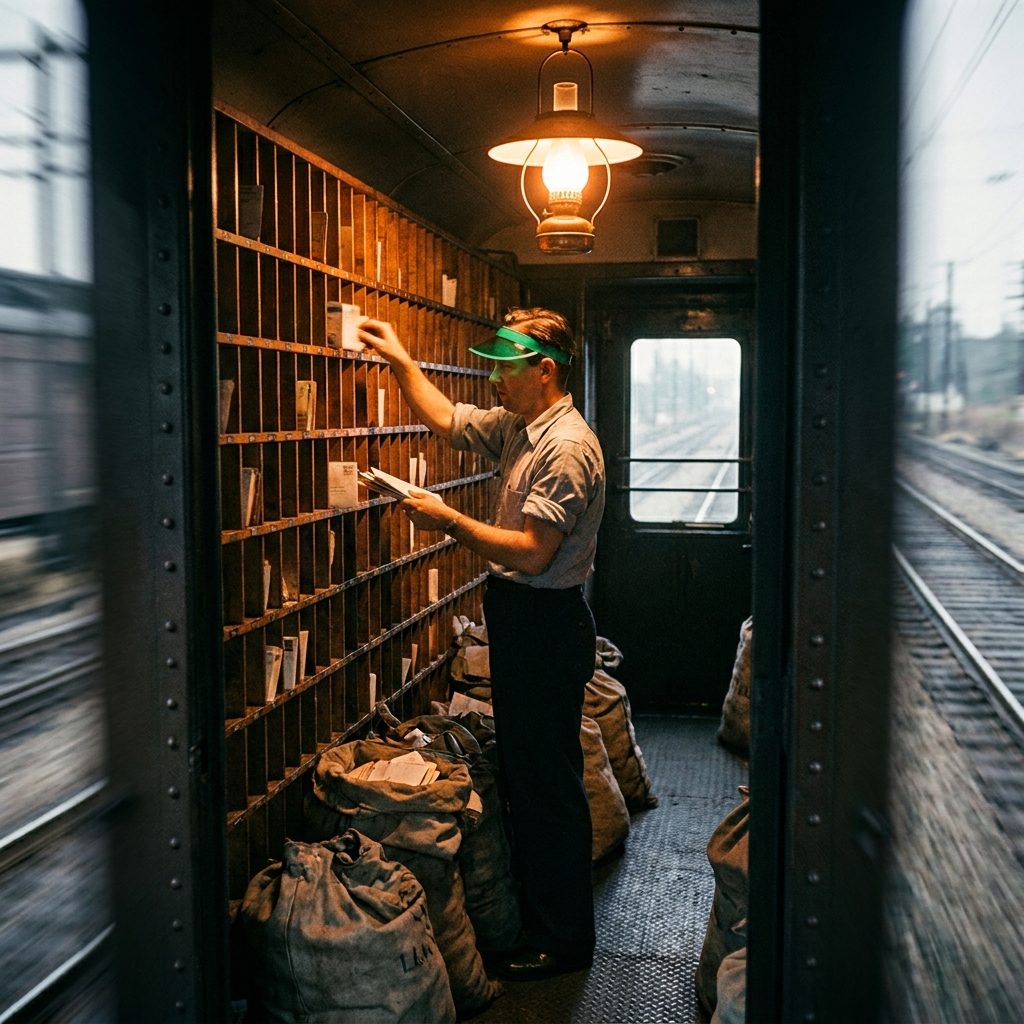 The Railway Mail Clerk Who Sorted Letters at 60 Miles Per Hour