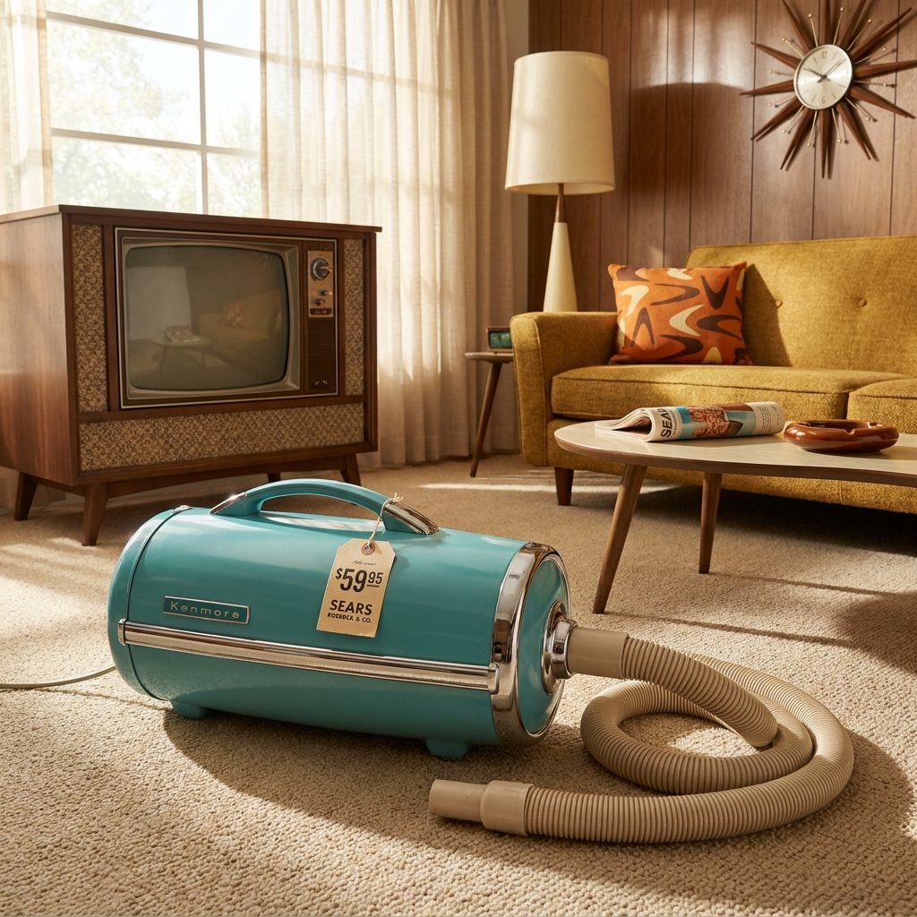 A Sears Kenmore Vacuum Cleaner: About $60 in 1965