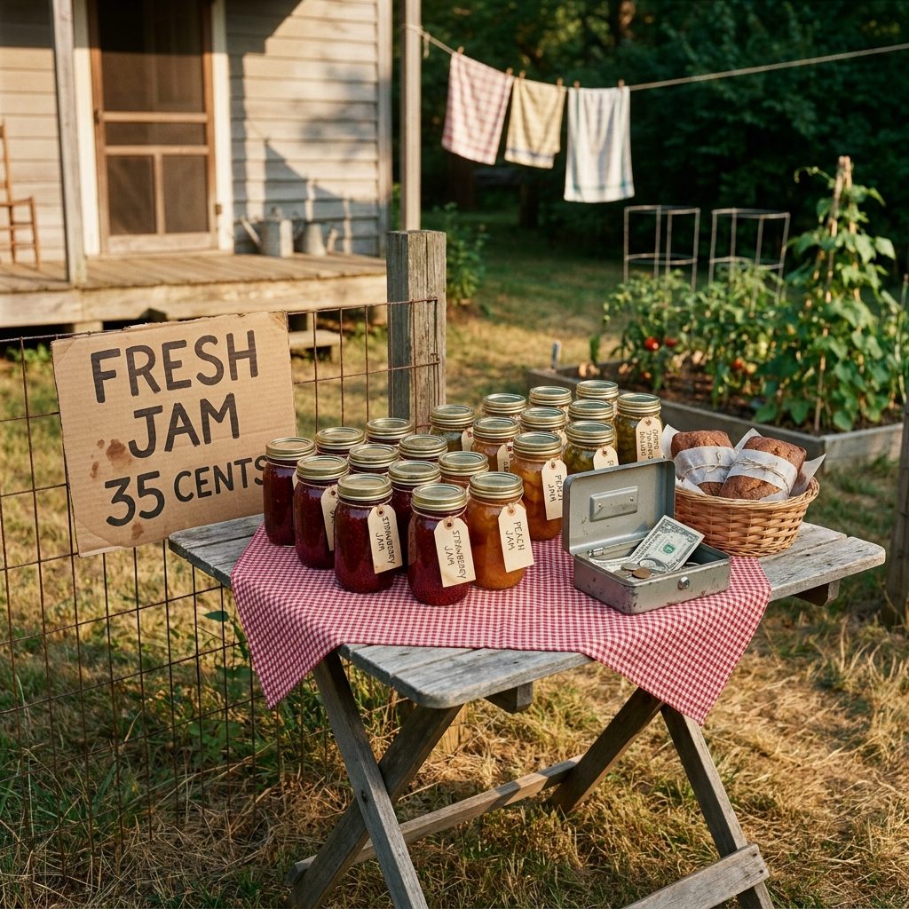 Selling Preserves at the Fence Line to Chip Away at the Doctor's Bill