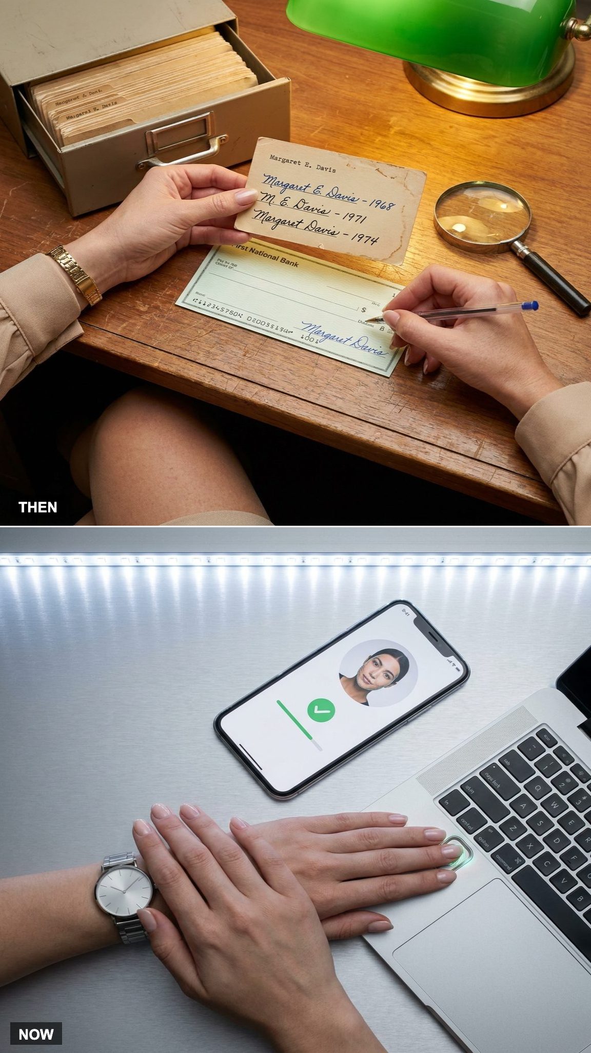 Signature Cards Were Compared by a Human Eye