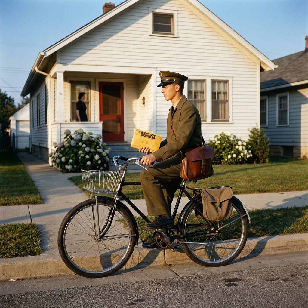 The Telegraph Boy Who Sprinted Bad News and Good News to the Same Front Doors