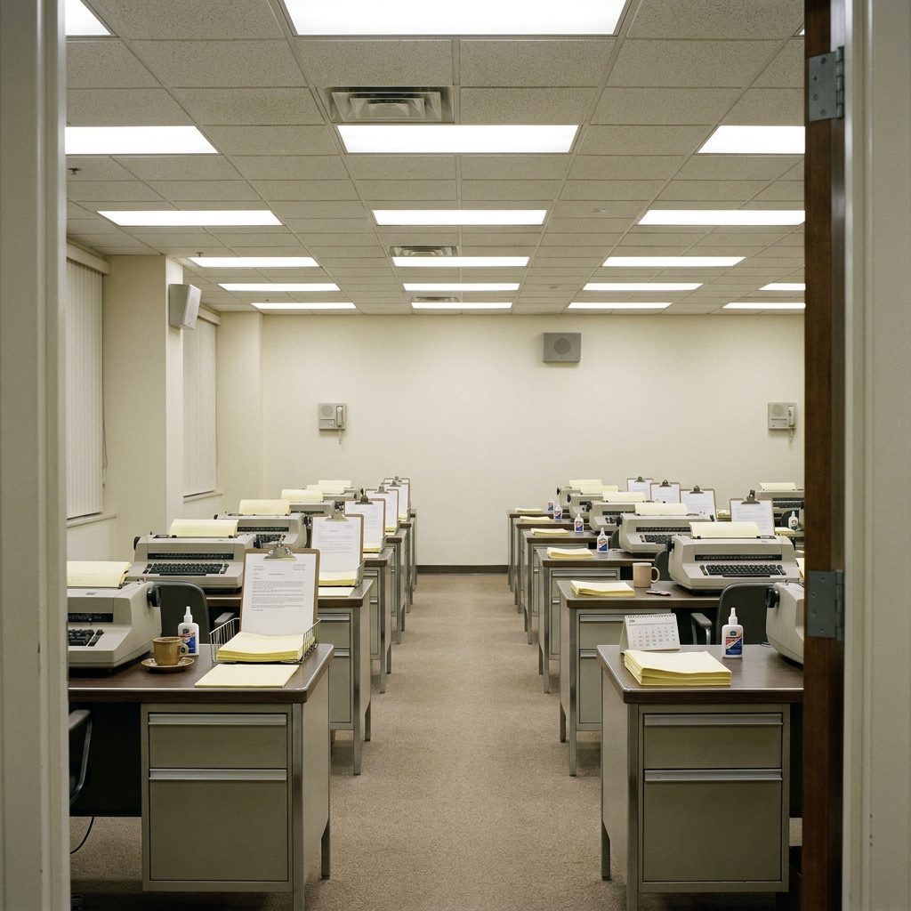 The Typing Pool at Full Speed: Thirty Women, Thirty IBM Selectrics, One Enormous Sound