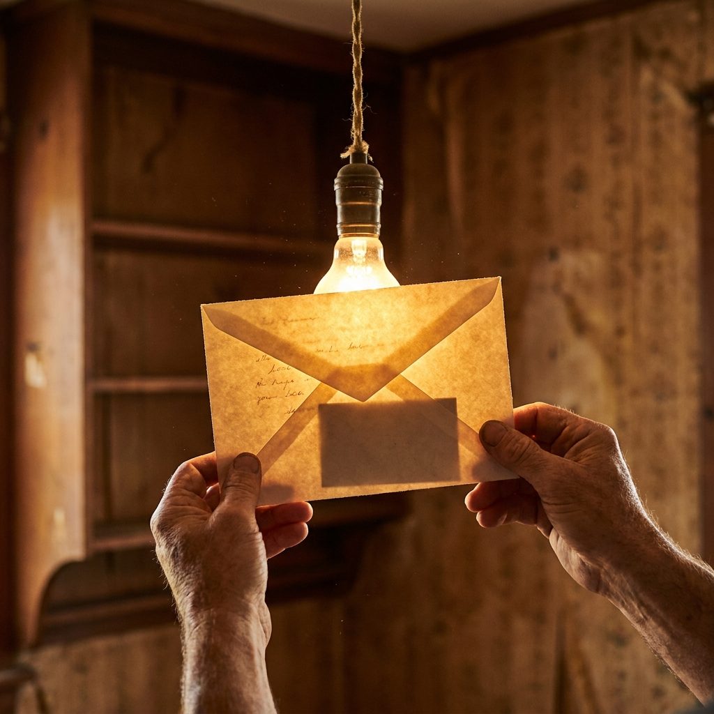 The Way You Held the Envelope Up to the Light Before You Even Opened It
