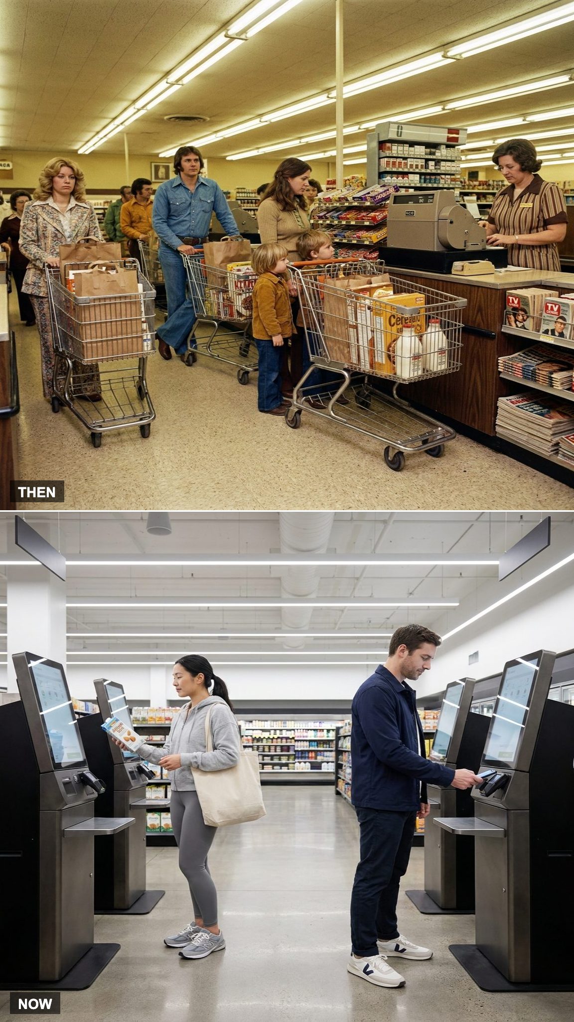 Weekend Lines Wrapped Around the Aisles vs. Kiosks That Never Sleep