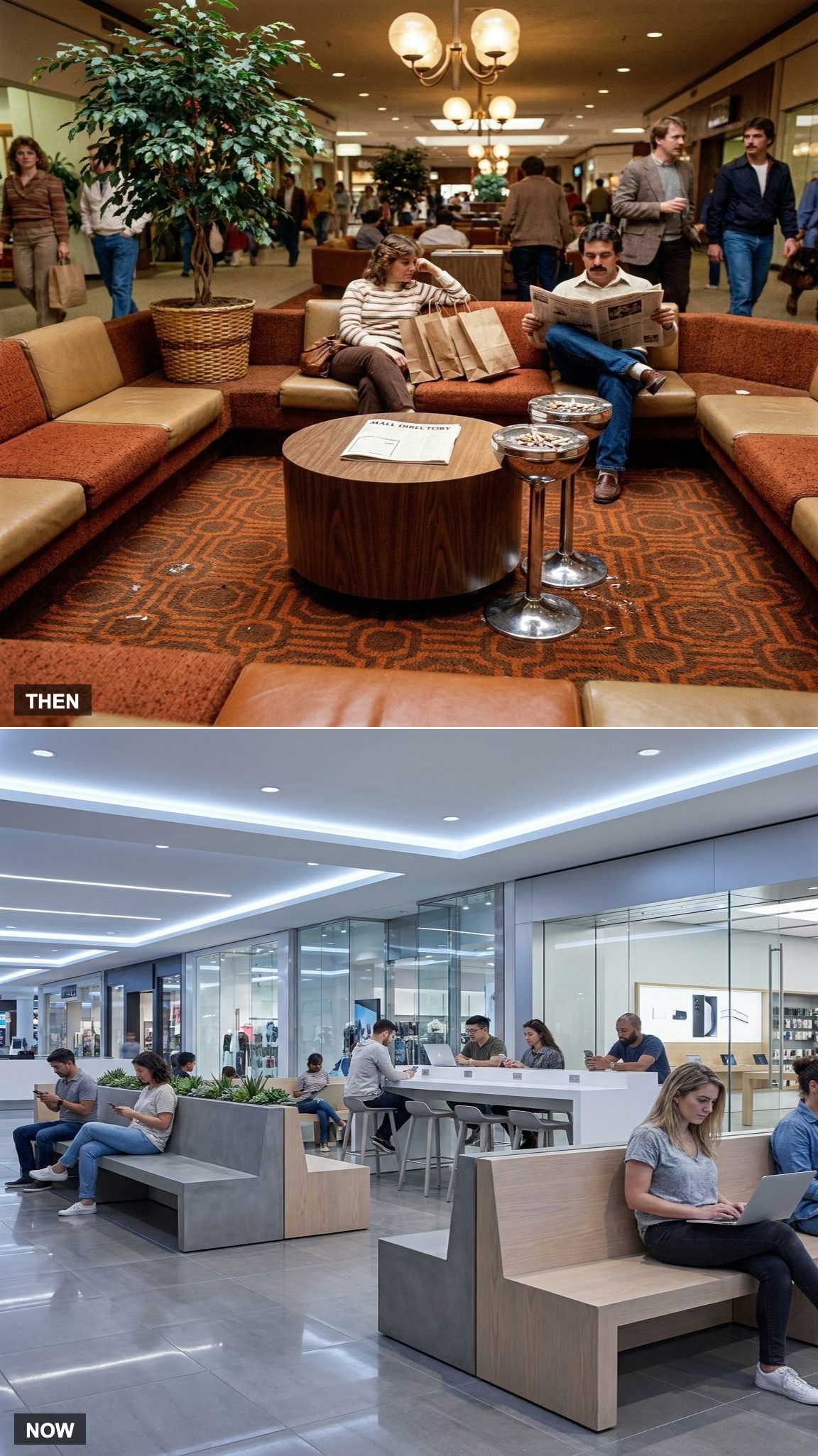 Carpeted Seating Areas