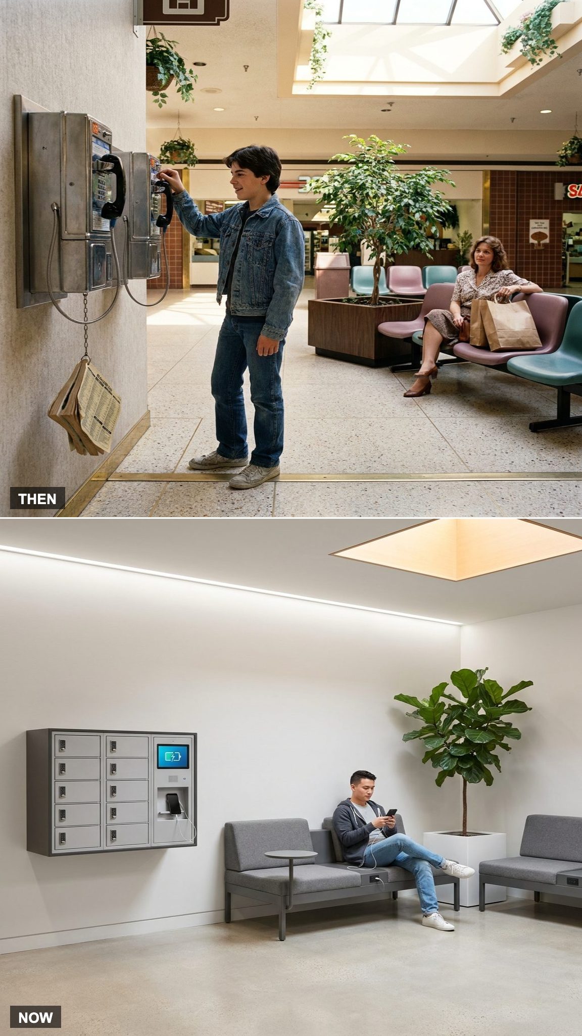 Pay Phones and Public Seating