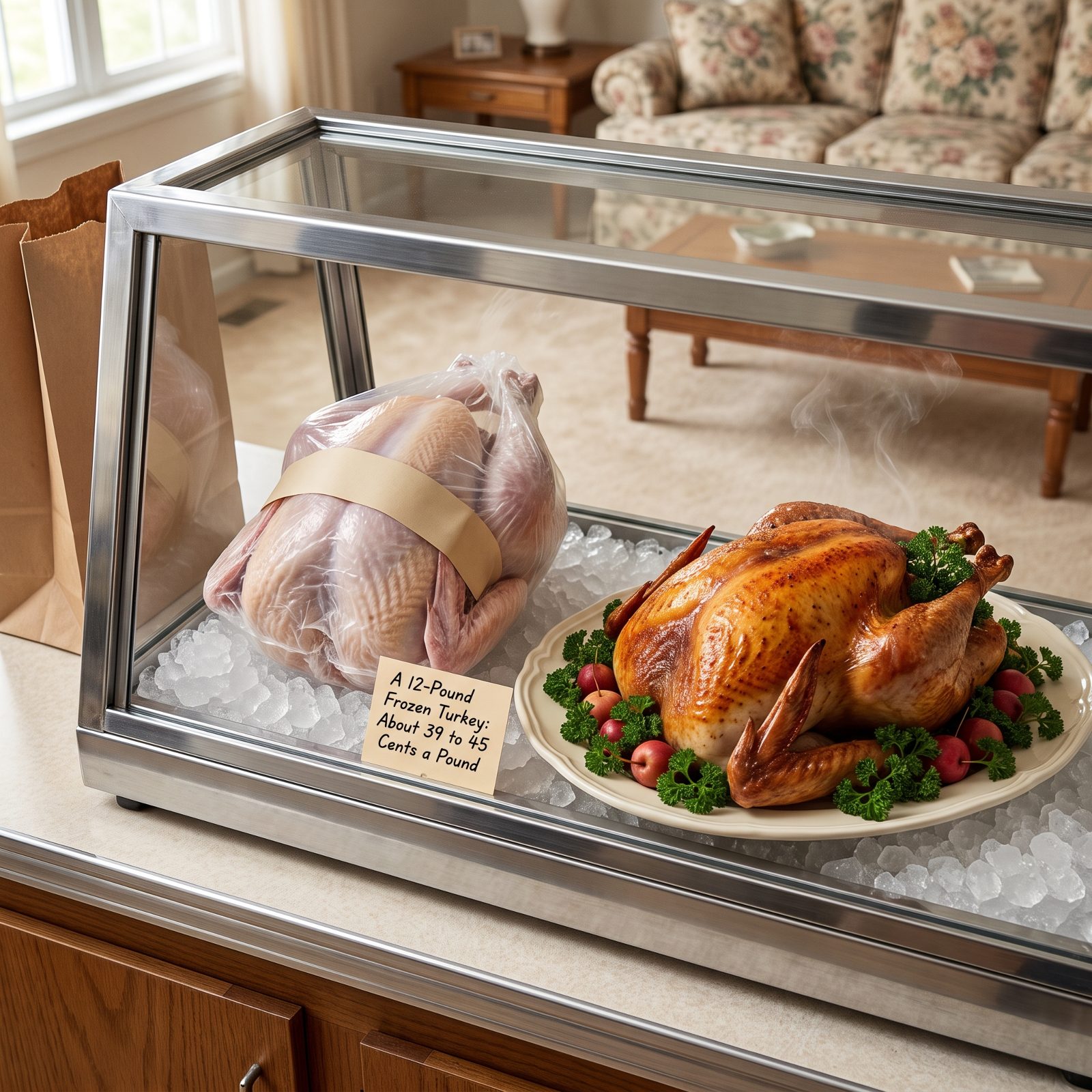 A 12-Pound Frozen Turkey: About 39 to 45 Cents a Pound