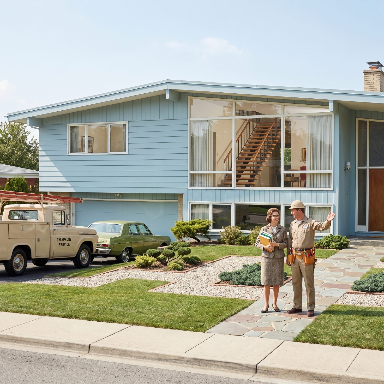 1960s: A Teacher and a Telephone Lineman Split the Cost of a Split-Level