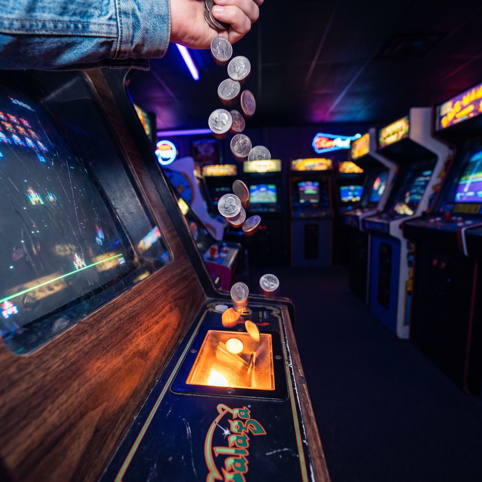 An Arcade Session Paid for in Quarters: A Dollar Goes Far