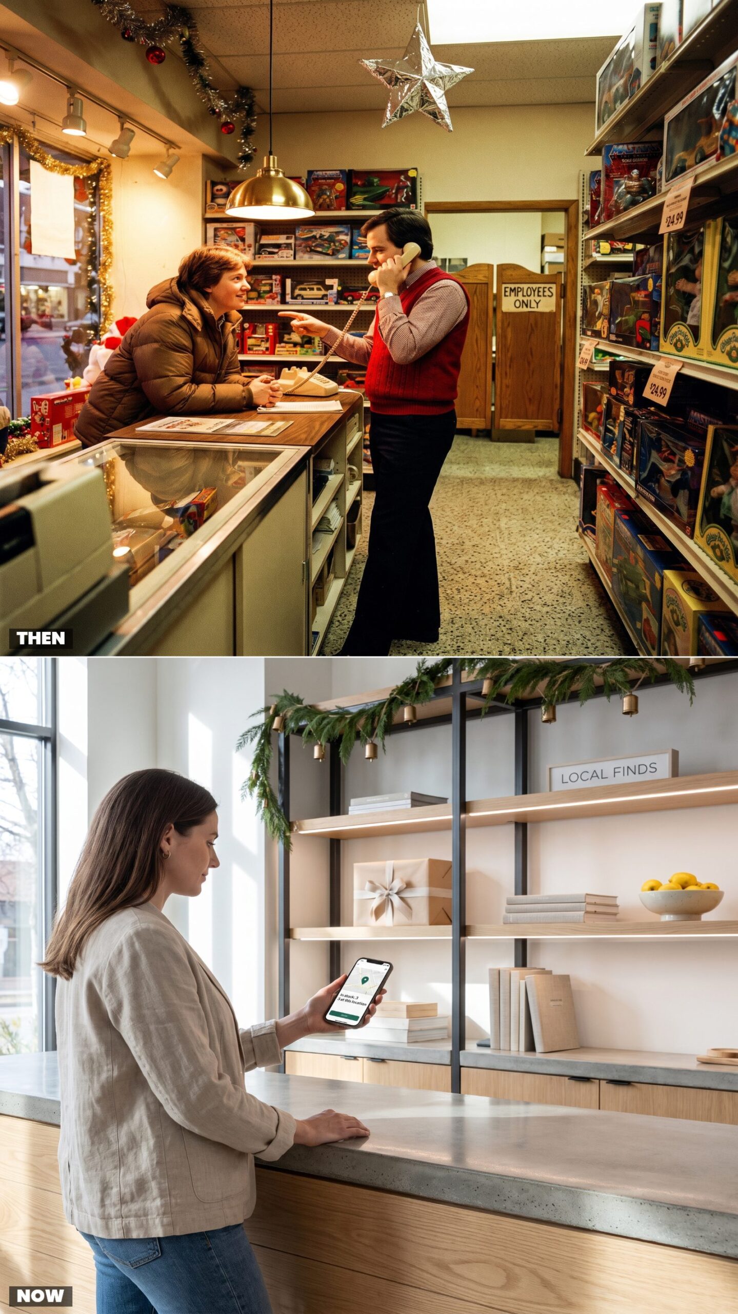 Asking a Clerk to Check the Stockroom vs. Viewing Inventory Before Leaving Home