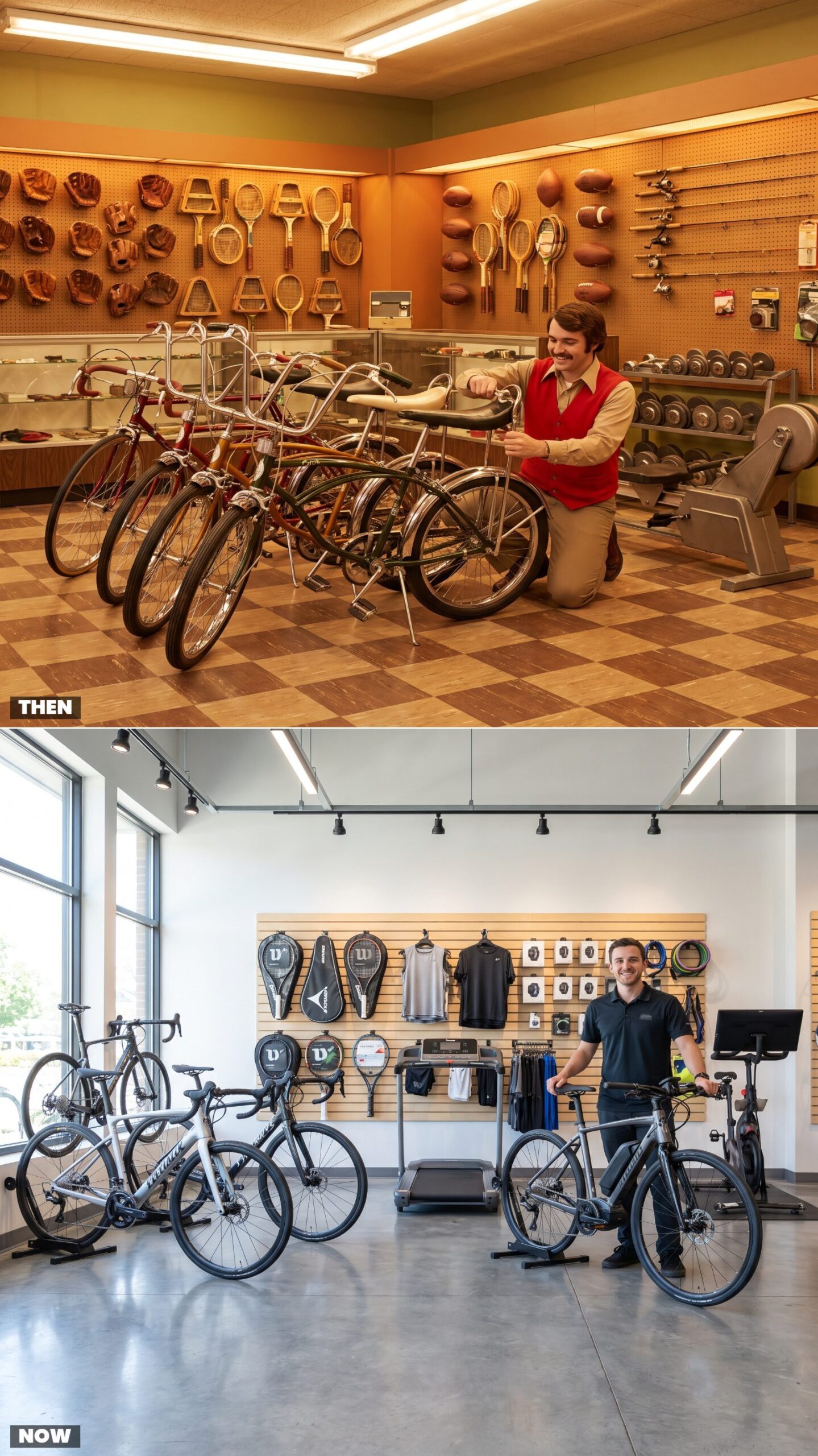 The Bicycle and Sporting-Goods Department